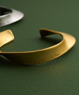 【予約】【loni】Letterring Leaf Plate Bangle