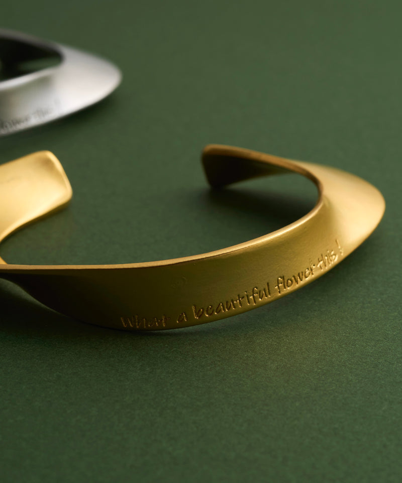 【予約】【loni】Letterring Leaf Plate Bangle