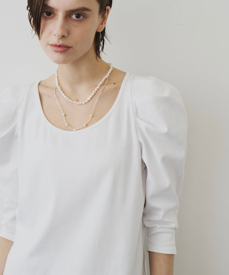 再入荷】ギャザーパフショートスリーブカットソー – LA BELLE ETUDE