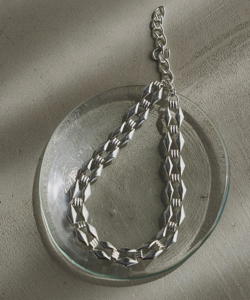 【予約】【loni】vintage square chain choker
