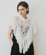 【一部カラー予約】2WAY vintage調モチーフレースつけ衿