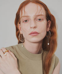 【loni】Ivy pearl chain pierce