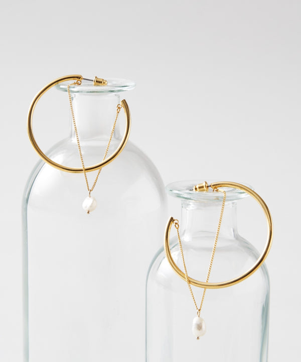【loni】Ivy pearl chain pierce