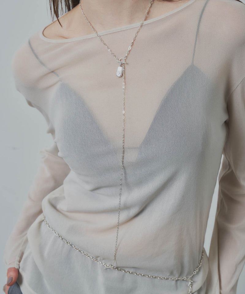 【loni】Multi way pearl body chain