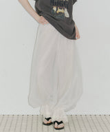 【一部カラー予約】【J1U by LA BELLE ETUDE】裾レースチュールバルーンパンツ