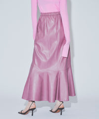 【yae】Faux leather long skirt/フェイクレザーロングスカート