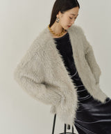 【yae】2way glitter feather knit cordigan/2wayグリッターフェザーニットカーディガン