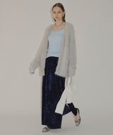 【yae】2way glitter feather knit cordigan/2wayグリッターフェザーニットカーディガン