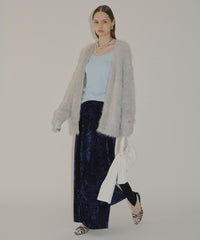 【yae】2way glitter feather knit cordigan/2wayグリッターフェザーニットカーディガン