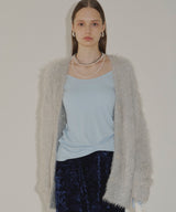 【yae】2way glitter feather knit cordigan/2wayグリッターフェザーニットカーディガン