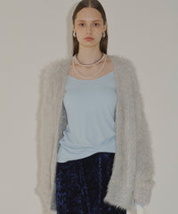 【yae】2way glitter feather knit cordigan/2wayグリッターフェザーニットカーディガン