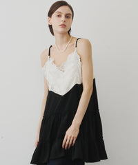 【予約】モチーフレースAラインキャミチュニック