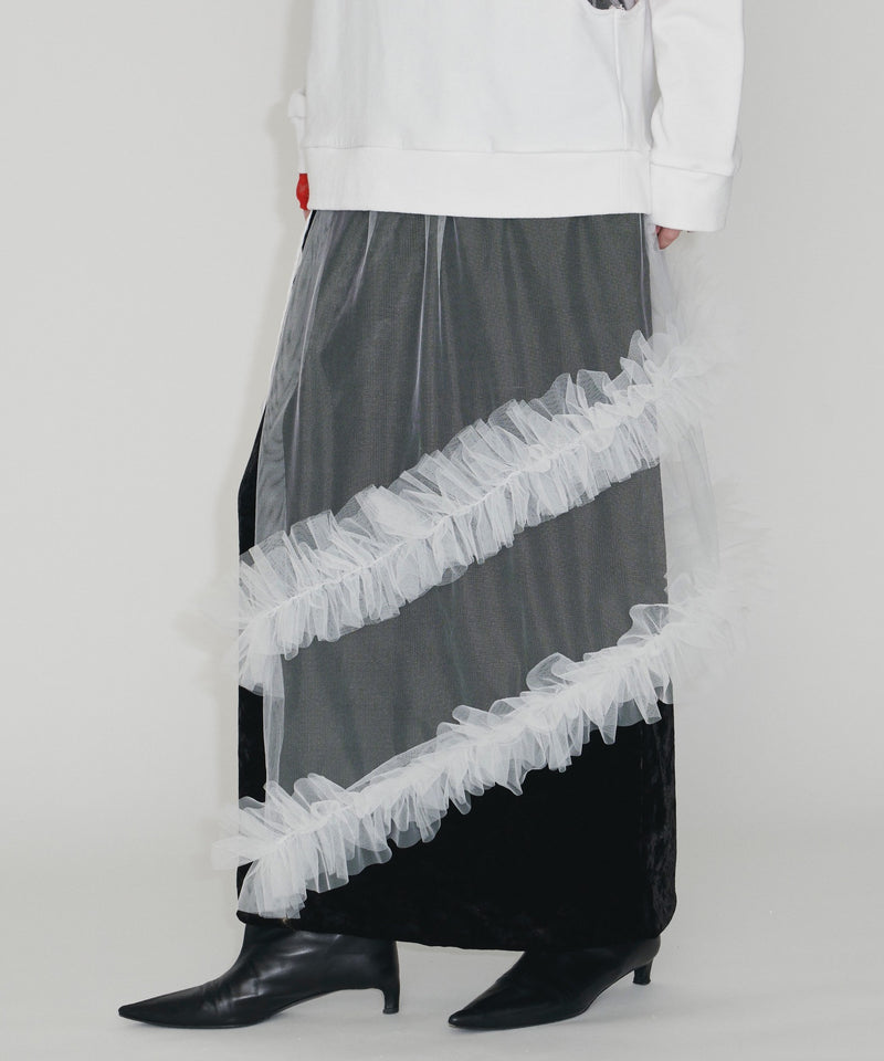 【yae】Tulle wrap skirt/チュールラップスカート