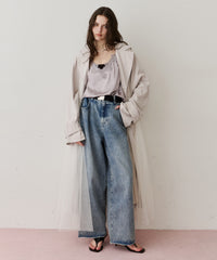 【予約開始待ち】レースモチーフマットサテンキャミ