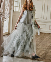 【一部カラー再入荷予約】"Lily" ボリュームチュールスカート