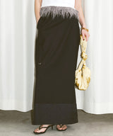 【yae】Jacquard blocking skirt/ジャガードブロッキングスカート
