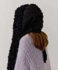 【予約】【J1U by LA BELLE ETUDE】ムートンライクボンディングフードマフラー