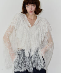 2WAY総レースVネックオーバーTOPS