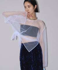 【yae】Tulle layered top/チュールレイヤードトップス