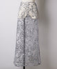 【yae】Flower spangle wrap skirt / フラワースパンコールラップスカート
