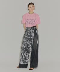 【yae】Flower spangle wrap skirt/フラワースパンコールラップスカート