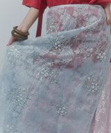 【yae】Flower spangle wrap skirt / フラワースパンコールラップスカート