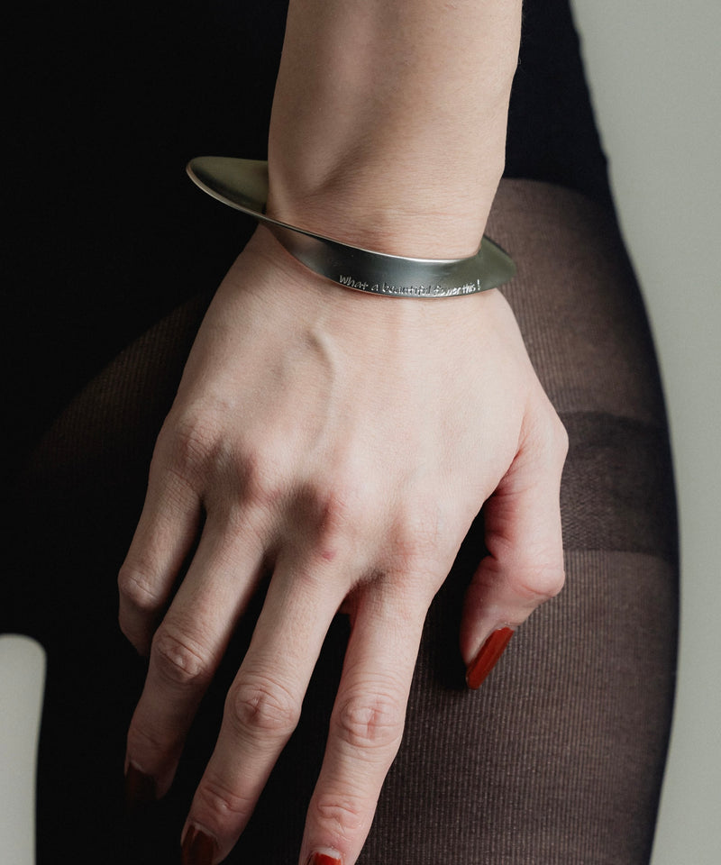 【予約】【loni】Letterring Leaf Plate Bangle