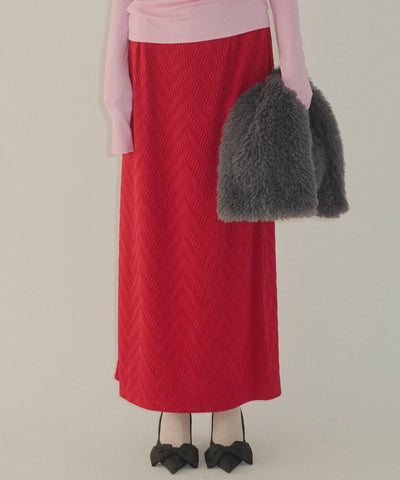 【yae】wave pattern long skirt