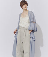 【一部カラー予約】モチーフレース×サテンキャミ