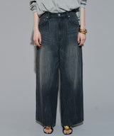 【yae】Super wide mens like denim