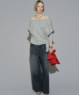 【yae】Super wide mens like denim