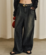 【yae】Super wide mens like denim