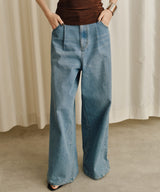 【yae】Super wide mens like denim