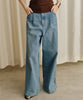 【yae】Super wide mens like denim