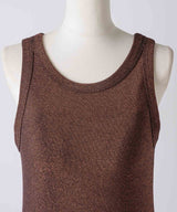 【yae】Glitter tank top / カップ付きグリッタータンクトップ