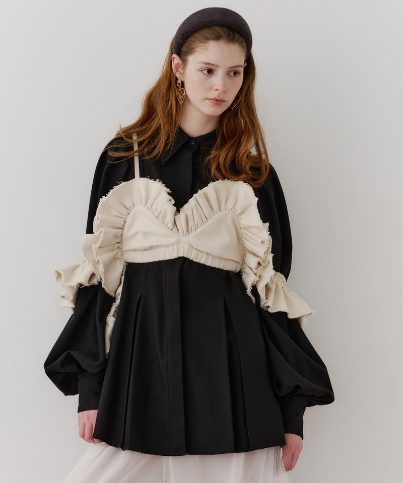 【J1U by LA BELLE ETUDE】ボリュームドレープフリルビスチェ