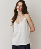 【予約開始待ち】レースモチーフマットサテンキャミ