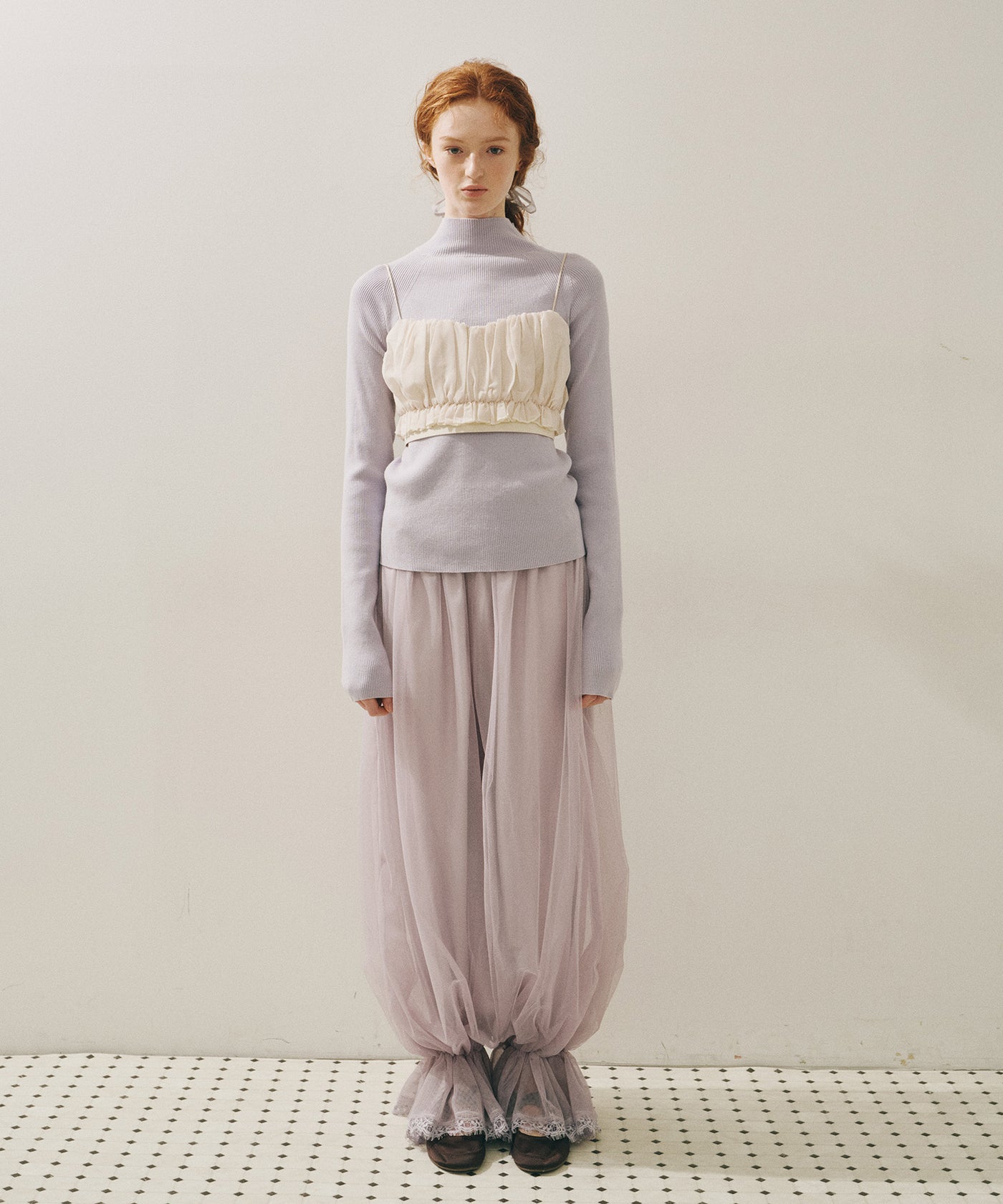 J1U by LA BELLE ETUDE】ギャザーシフォンブラトップ – LA BELLE ETUDE