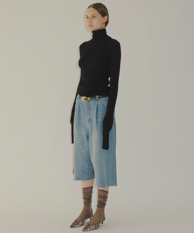 【yae】Super long sleeve rib knit / スーパーロングスリーブリブニット