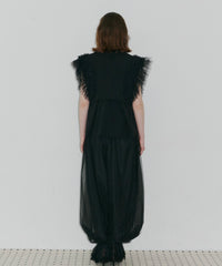 【一部カラー予約】【J1U by LA BELLE ETUDE】裾レースチュールバルーンパンツ