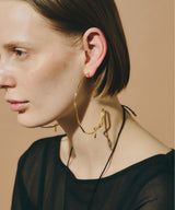 【loni】Spiral Needle Pierce/スパイラルニードルフープピアス