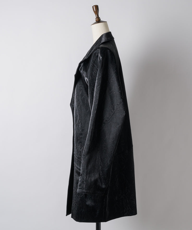 【yae】Clash leather like jacket / クラッシュレザーライクジャケット