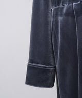 【yae】Fastener slit velours jumpsuit / ファスナースリットジャンプスーツ