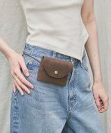 【GIUNON】4way suede mini pouch / 4way スエードミニポーチ