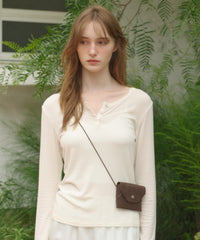 【GIUNON】4way suede mini pouch / 4way スエードミニポーチ