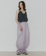 【一部カラー予約】【J1U by LA BELLE ETUDE】裾レースチュールバルーンパンツ