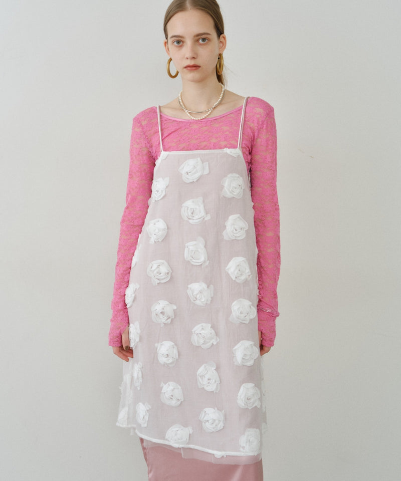 【yae】Rose pattern camisole dress / ローズパターンキャミソールドレス