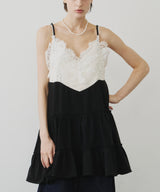 【予約】モチーフレースAラインキャミチュニック