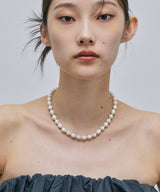 【予約】【loni】Metal Mix Pearl Necklace