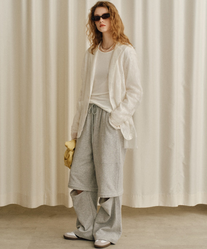 【yae】2way sweat pants